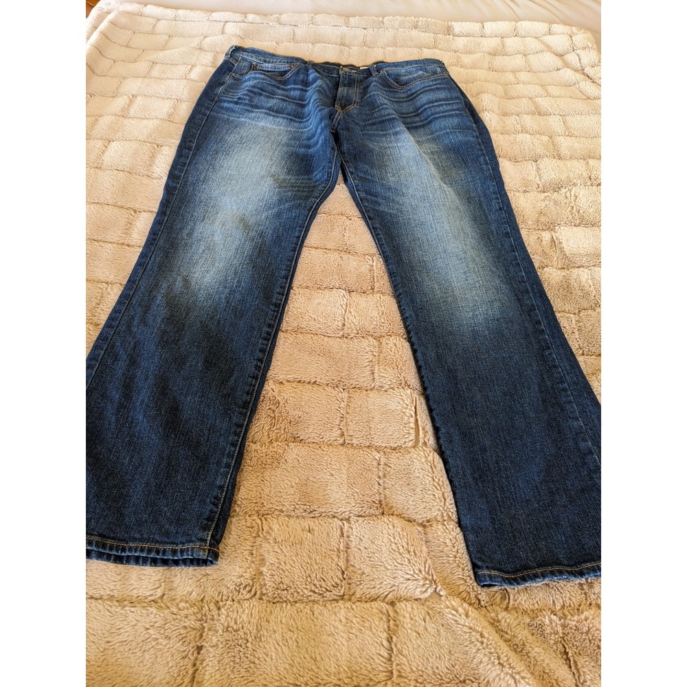 Cremieux Premium Denim Mens Straight Leg Jeans Dark Wash Blue 38x32 Stretch